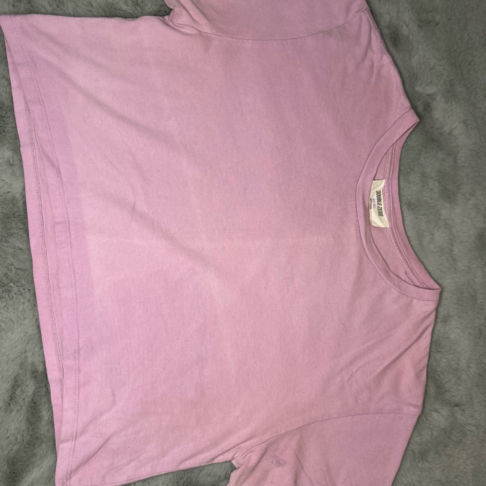 Double Zero . Pink/Purple Flowy Crop Top Size S